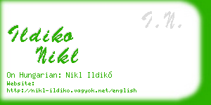 ildiko nikl business card